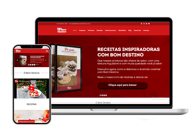 print do banner para a landing page do livro de receitas