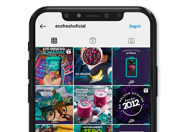 imagem de posts criados para a Eco Fresh