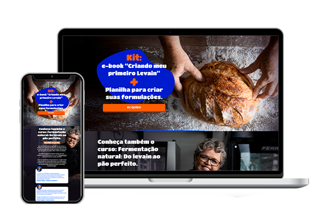 imagem da Landing Page do site da Invista Foods