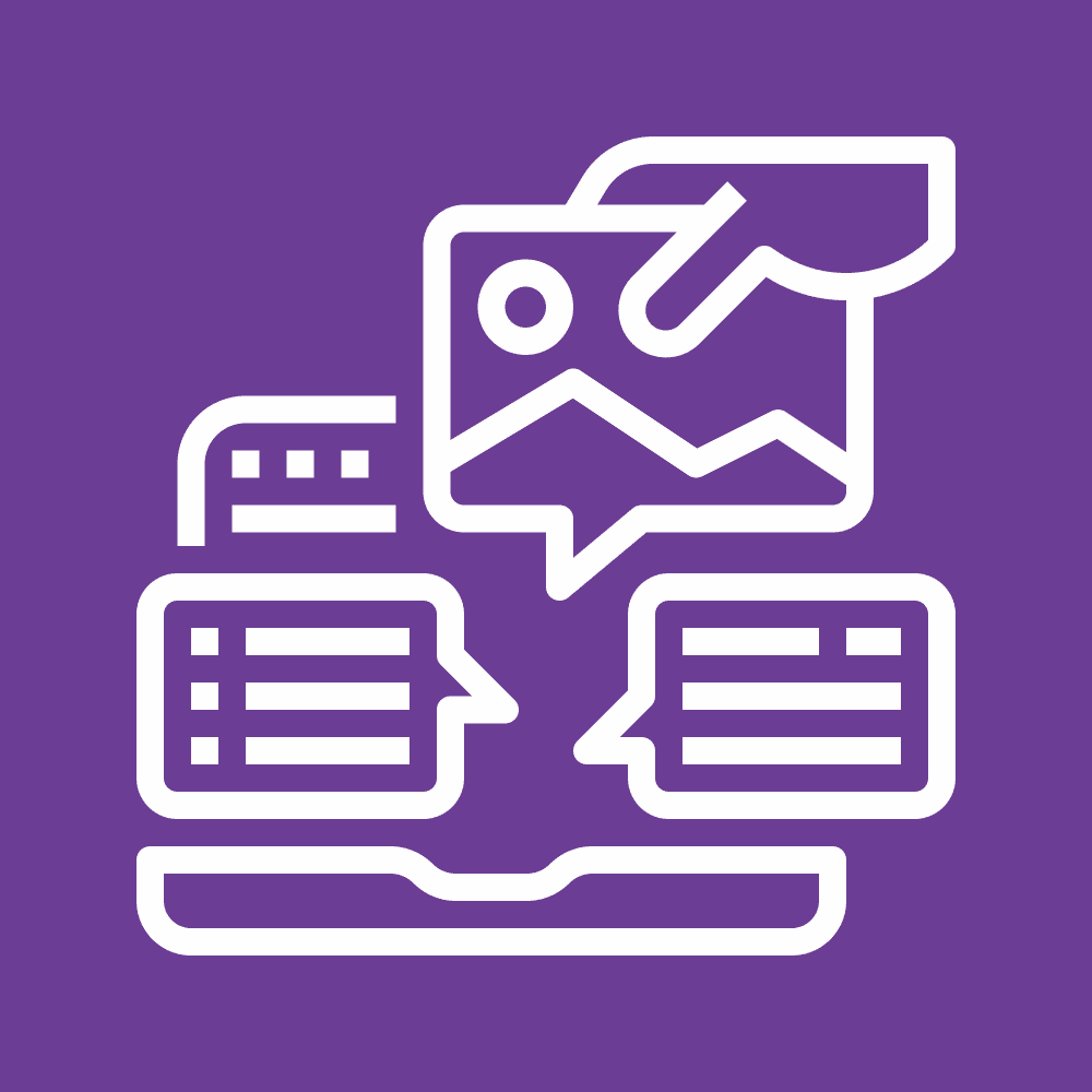 ícone de mão executando